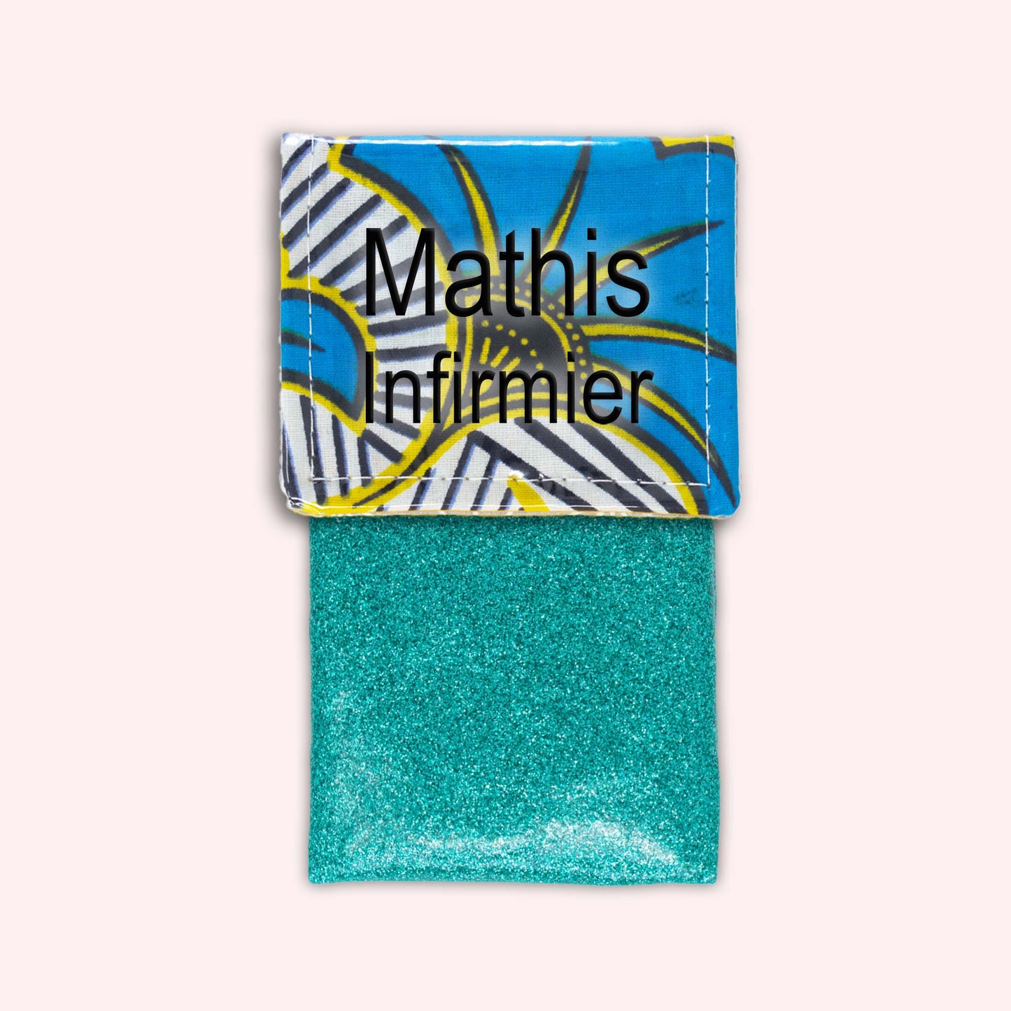 Pochette aimantée Wax Jaune et Bleu