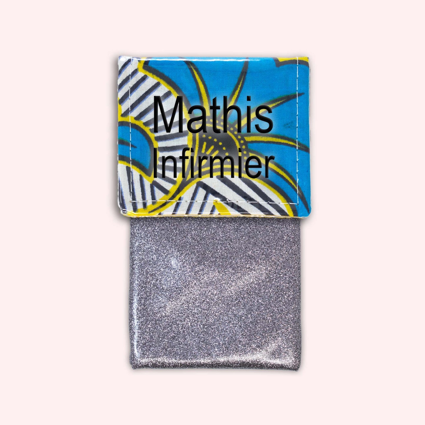 Pochette aimantée Wax Jaune et Bleu
