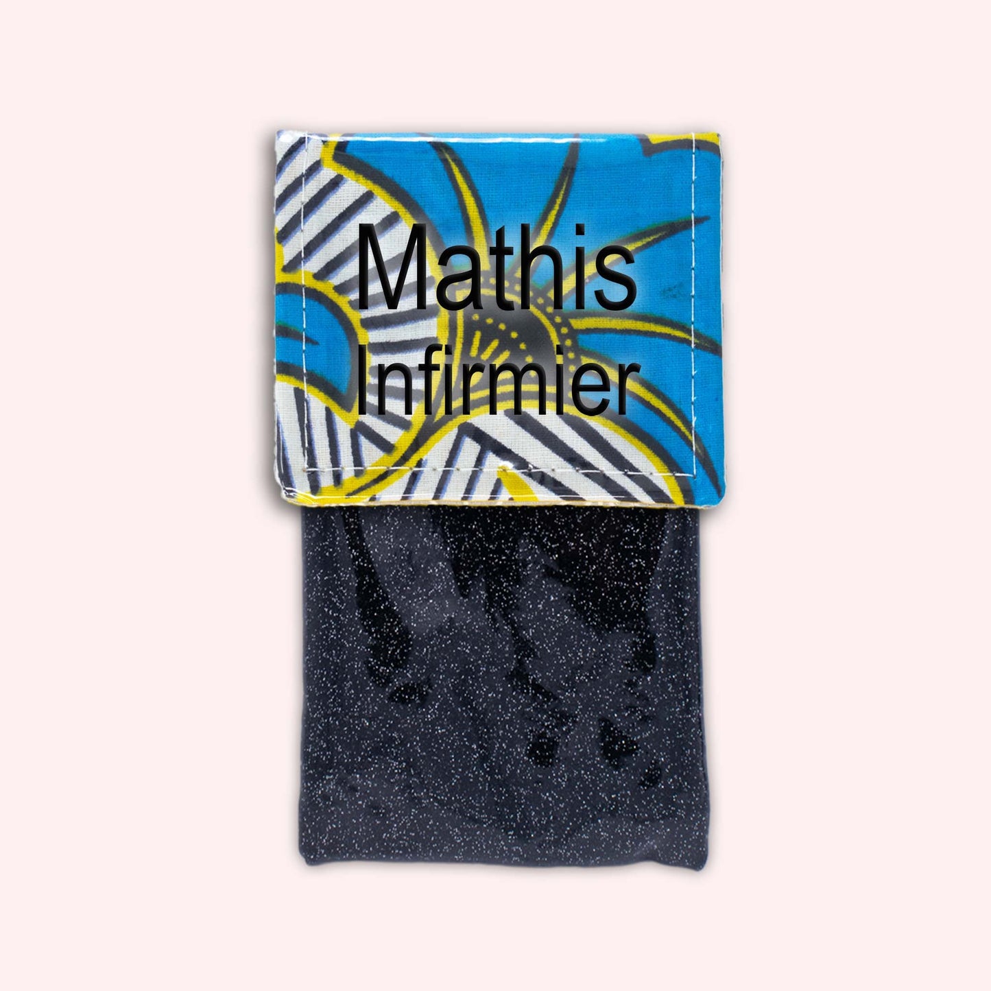 Pochette aimantée Wax Jaune et Bleu