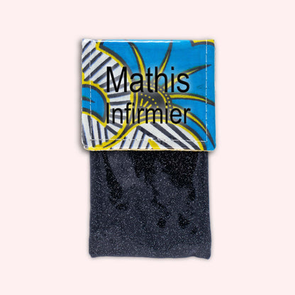Pochette aimantée Wax Jaune et Bleu