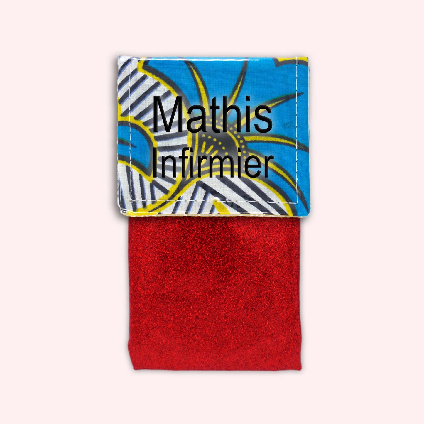 Pochette aimantée Wax Jaune et Bleu