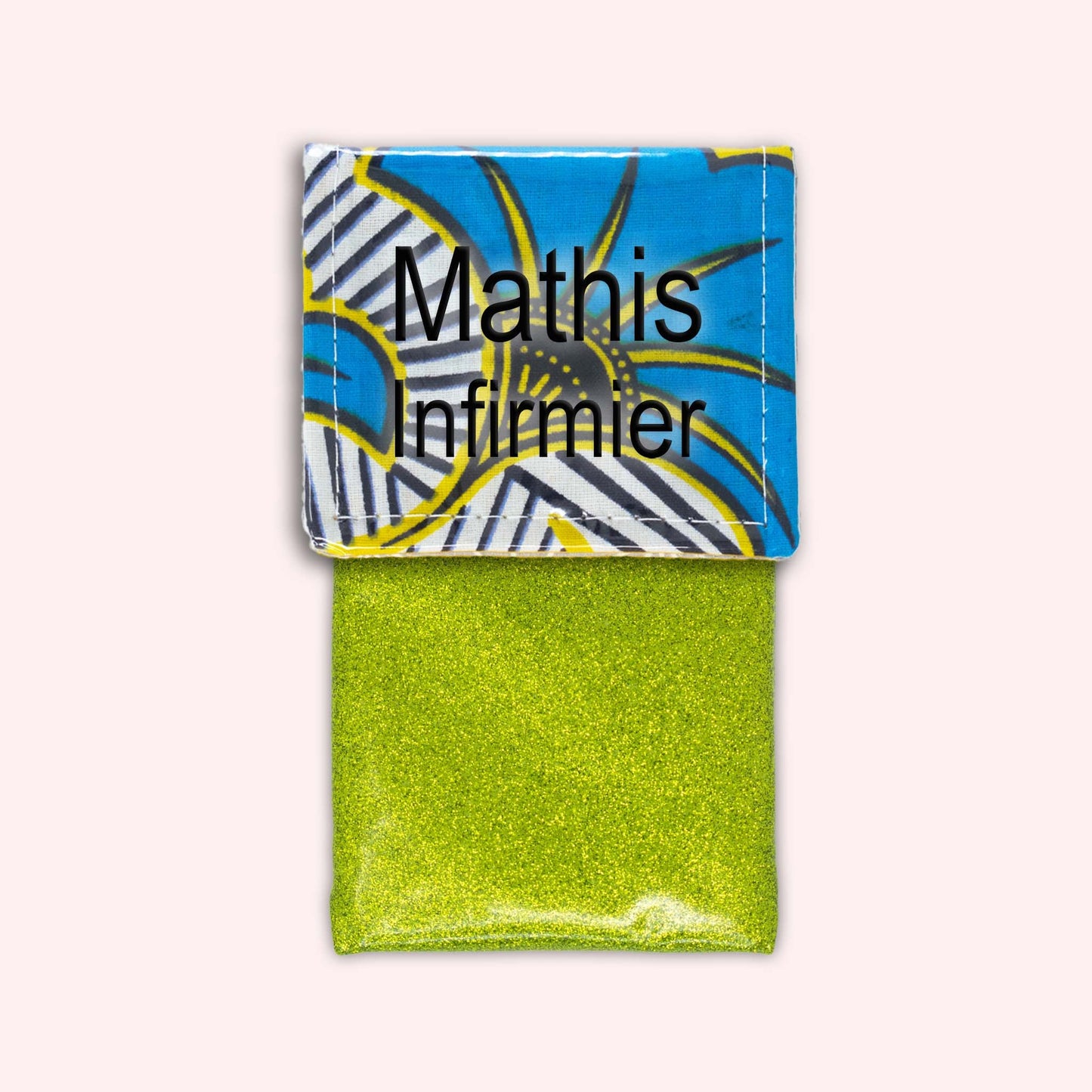 Pochette aimantée Wax Jaune et Bleu