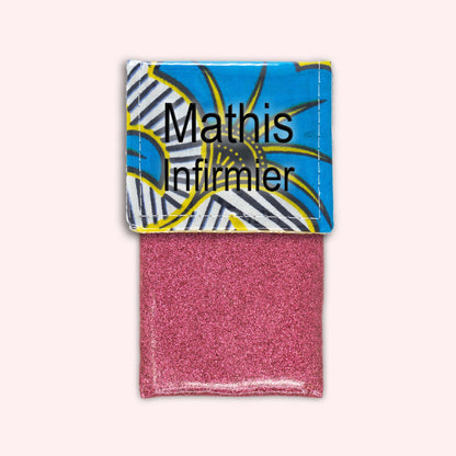 Pochette aimantée Wax Jaune et Bleu