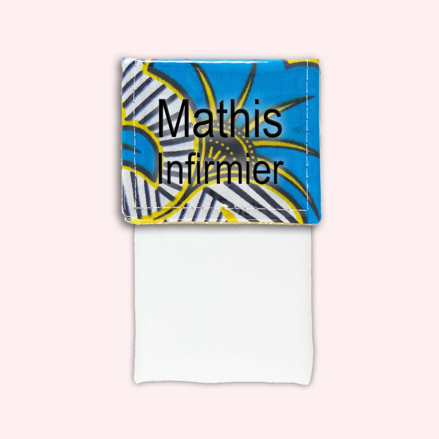 Pochette aimantée Wax Jaune et Bleu