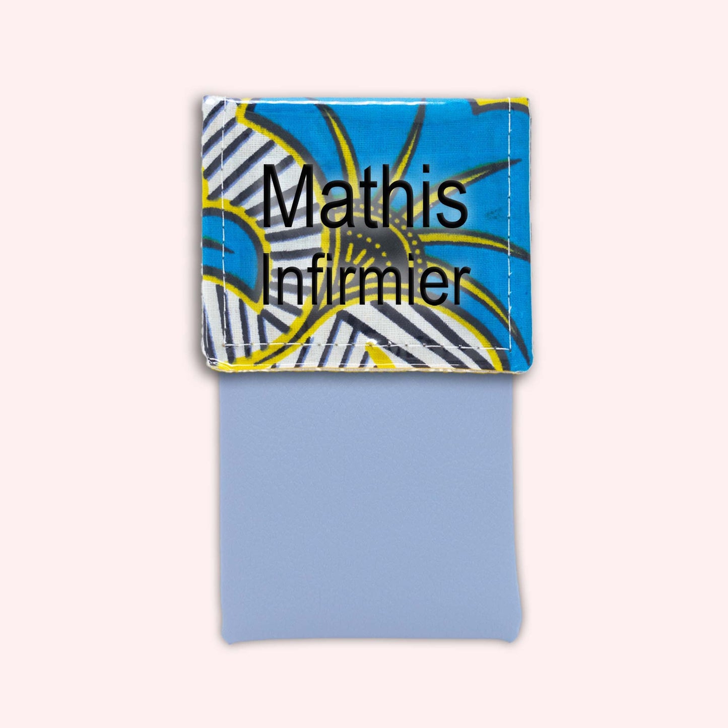 Pochette aimantée Wax Jaune et Bleu