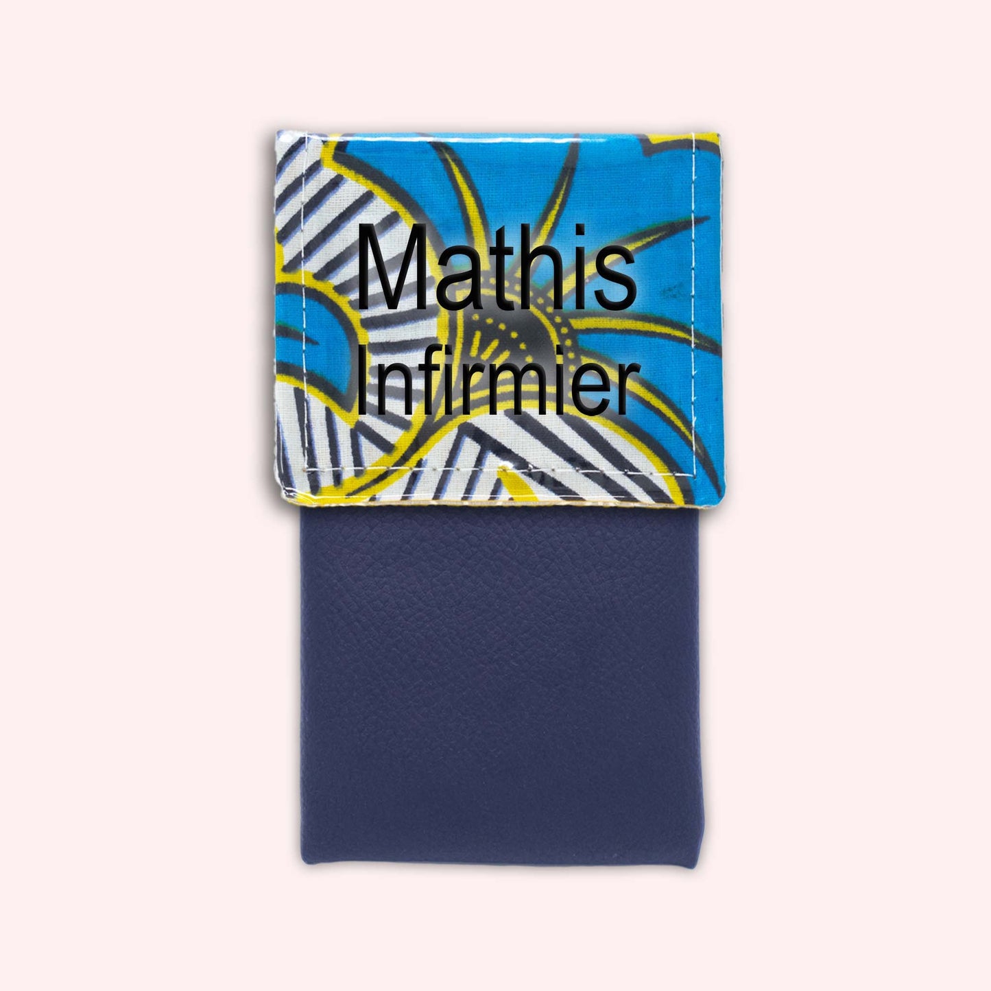 Pochette aimantée Wax Jaune et Bleu