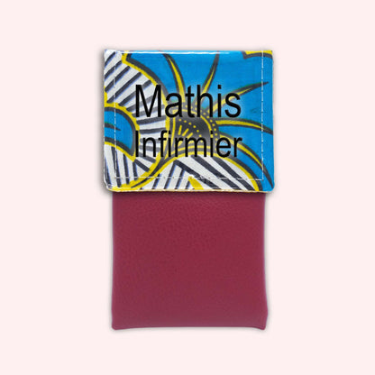 Pochette aimantée Wax Jaune et Bleu
