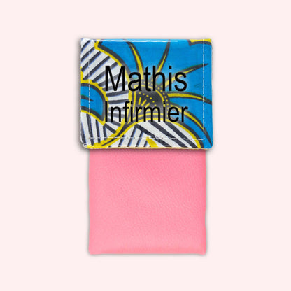 Pochette aimantée Wax Jaune et Bleu
