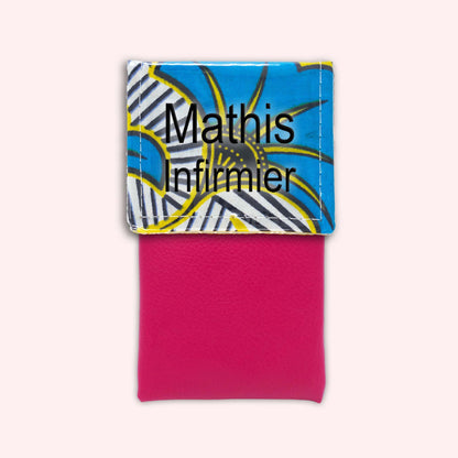 Pochette aimantée Wax Jaune et Bleu