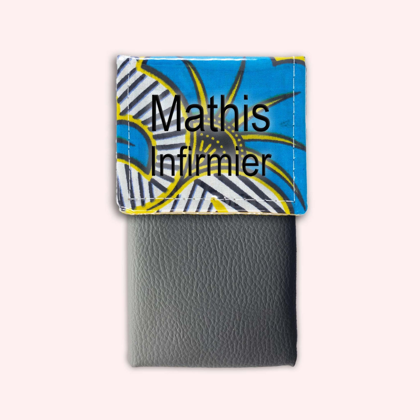 Pochette aimantée Wax Jaune et Bleu