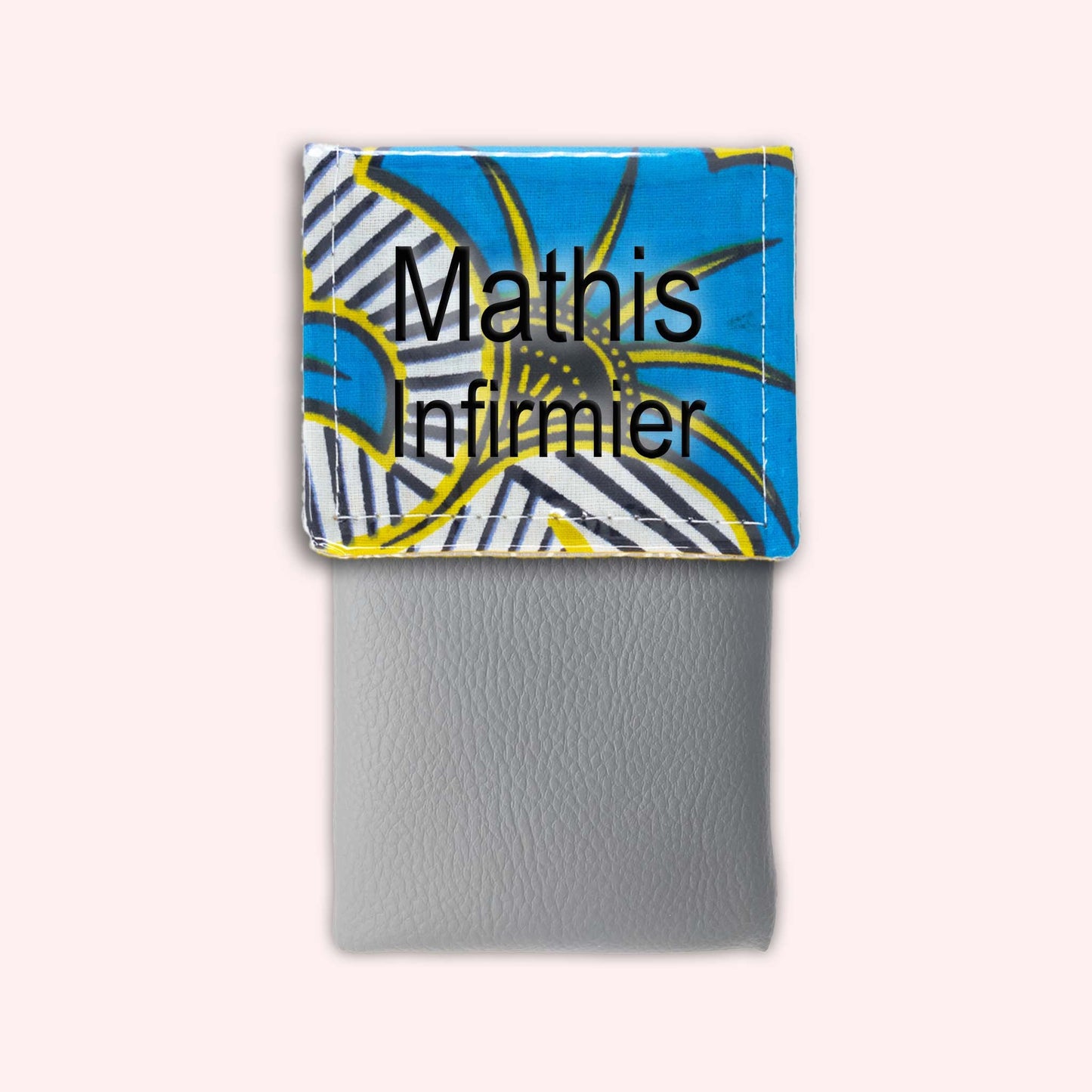 Pochette aimantée Wax Jaune et Bleu
