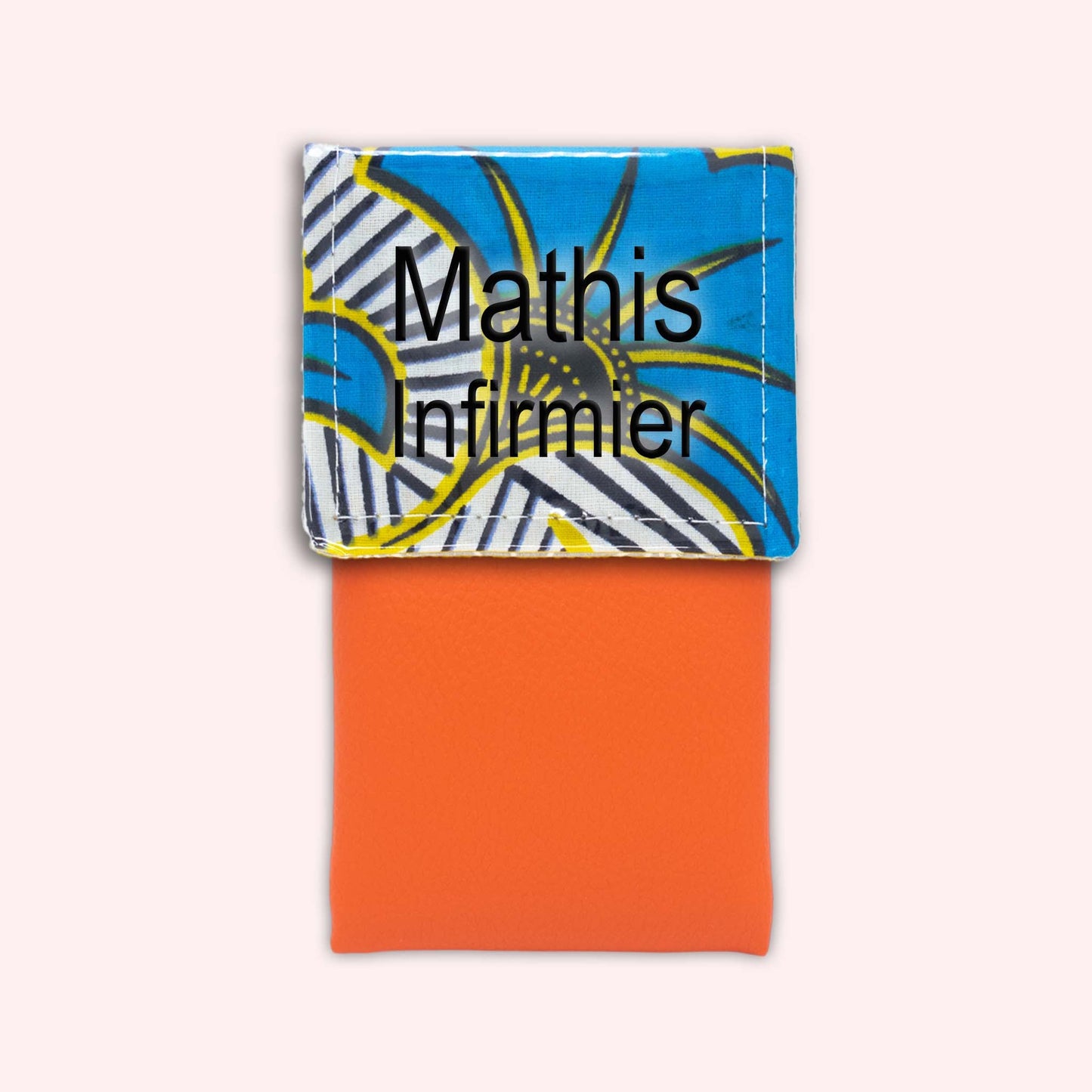 Pochette aimantée Wax Jaune et Bleu
