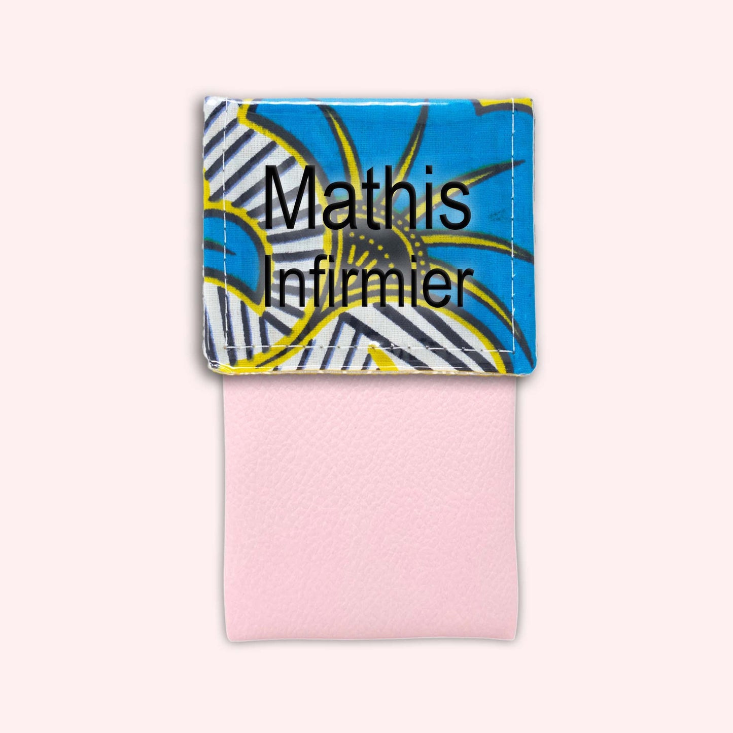 Pochette aimantée Wax Jaune et Bleu