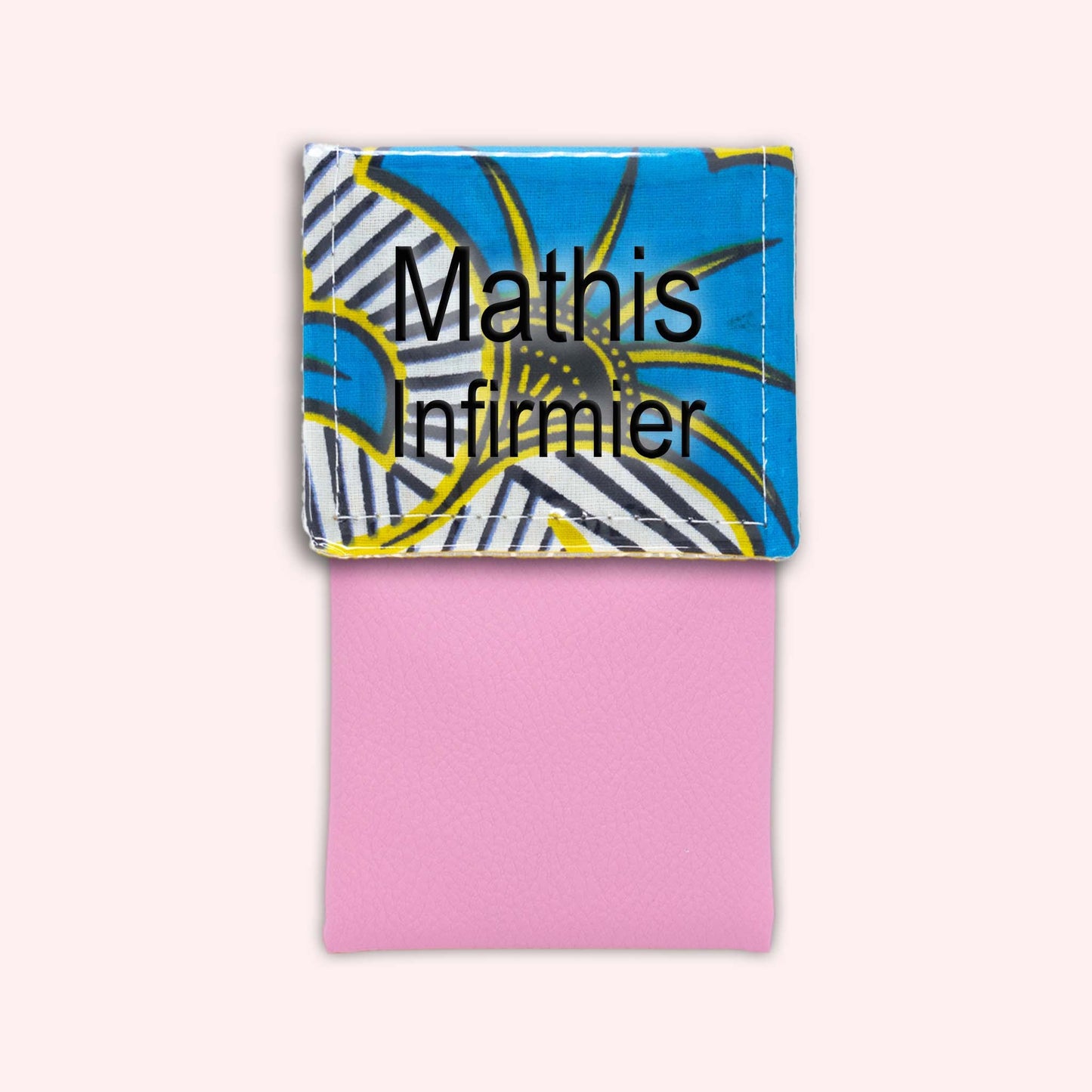 Pochette aimantée Wax Jaune et Bleu
