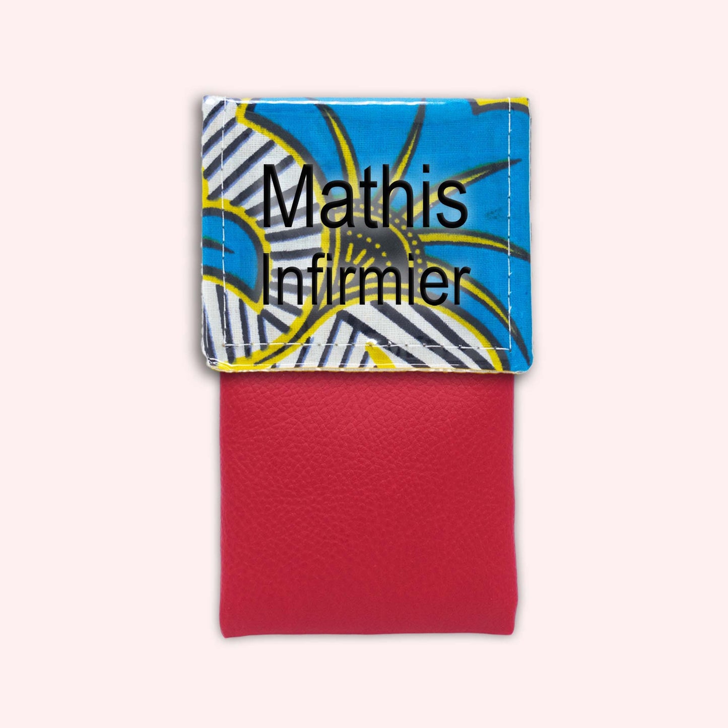 Pochette aimantée Wax Jaune et Bleu
