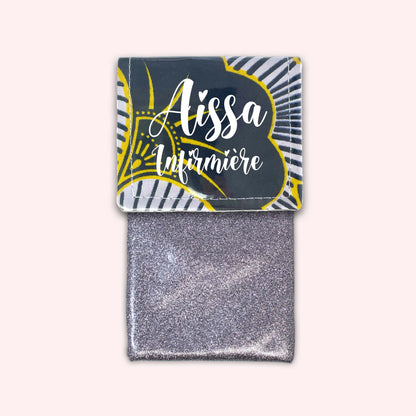 Pochette aimantée Wax Jaune et Noir