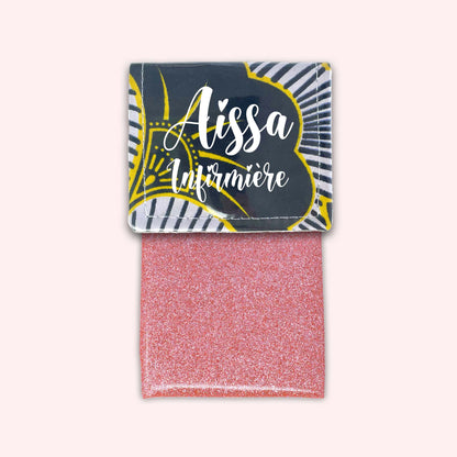Pochette aimantée Wax Jaune et Noir