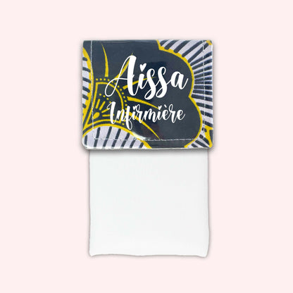Pochette aimantée Wax Jaune et Noir
