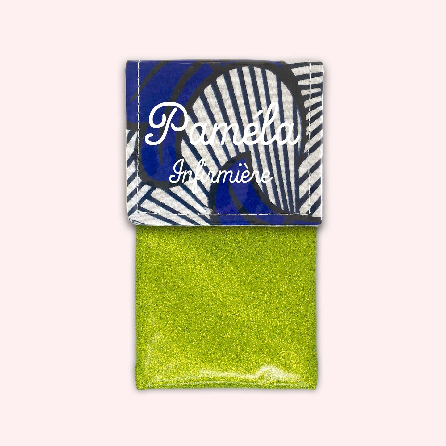 Black and Blue Wax Magnetic Pouch