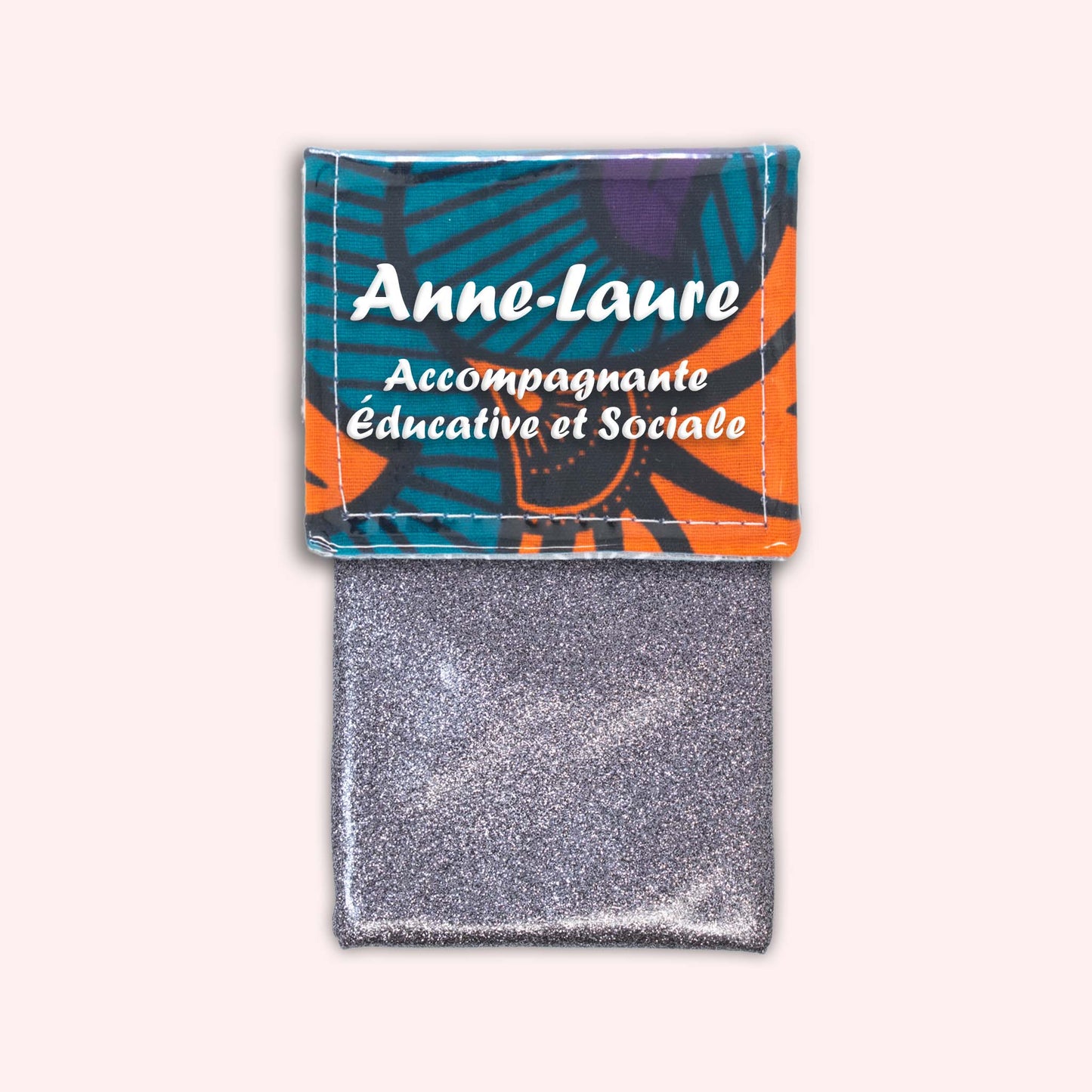 Pochette aimantée Wax Orange et Violet