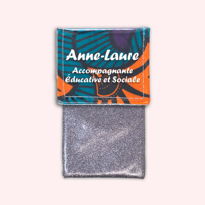 Pochette aimantée Wax Orange et Violet