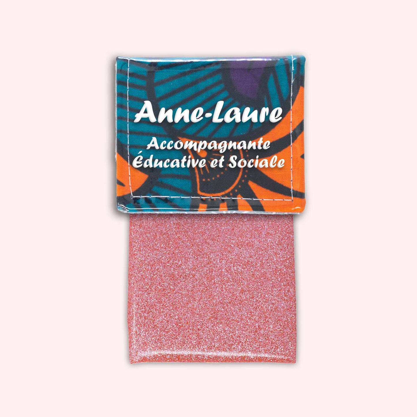 Pochette aimantée Wax Orange et Violet