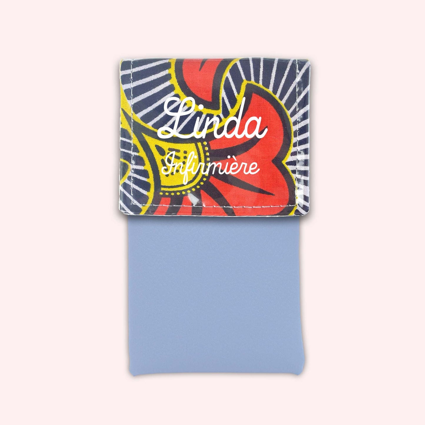 Pochette aimantée Wax Orange et Jaune