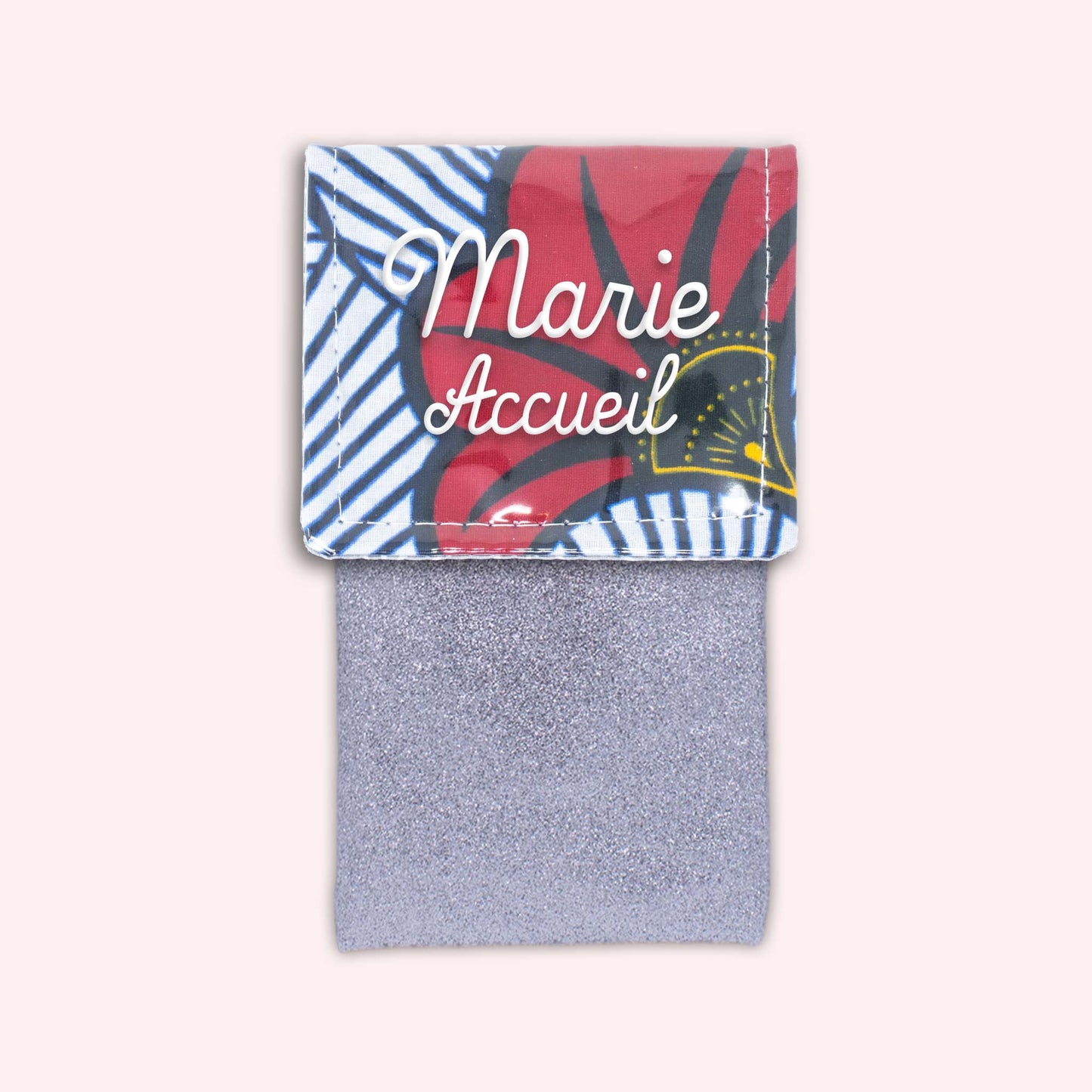 Pochette aimantée Wax Rouge et Orange
