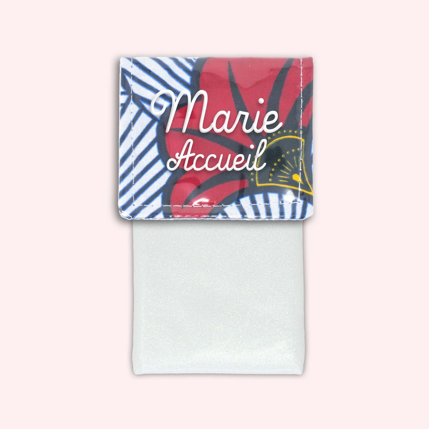 Pochette aimantée Wax Rouge et Orange