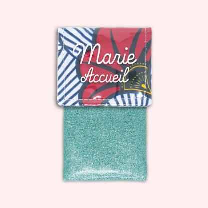 Pochette aimantée Wax Rouge et Orange