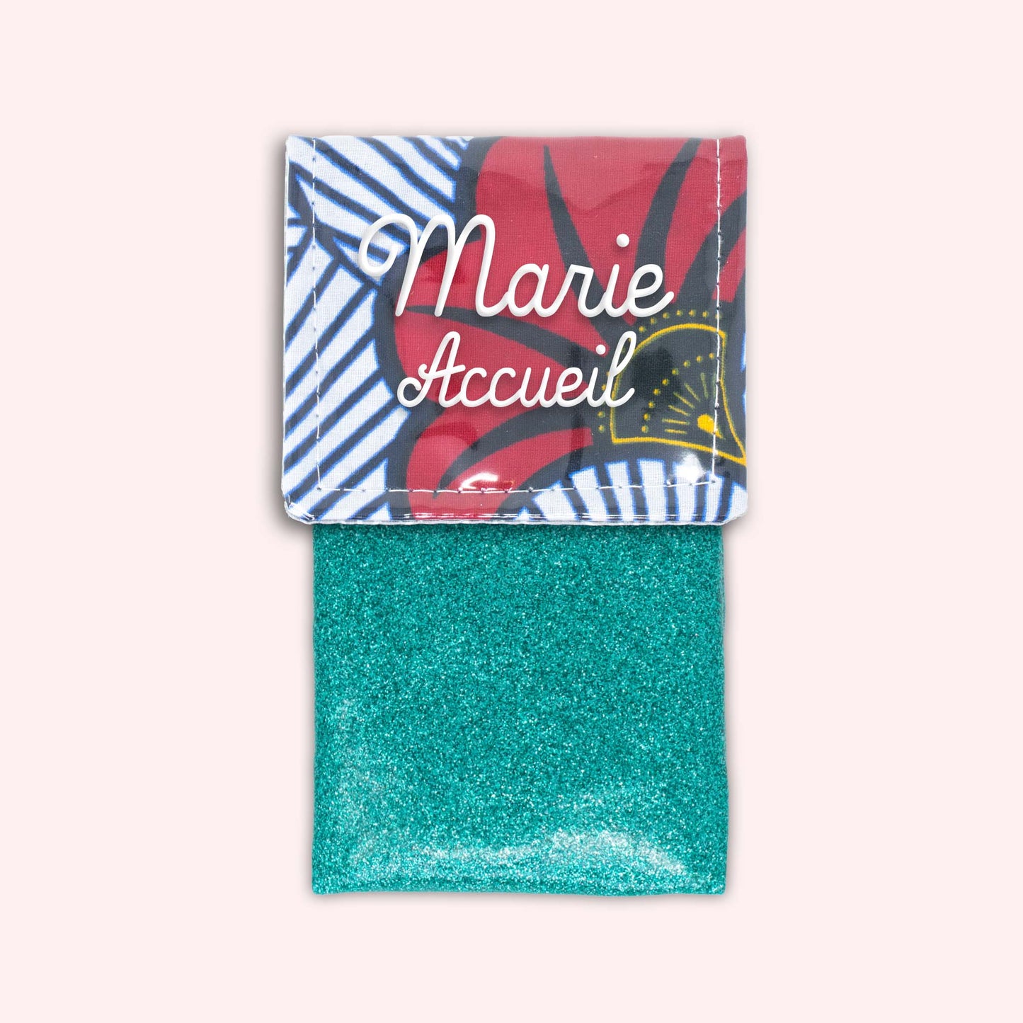 Pochette aimantée Wax Rouge et Orange
