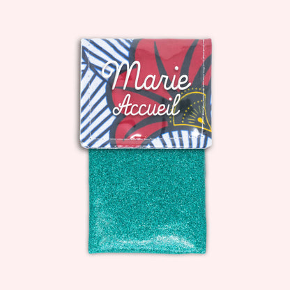 Pochette aimantée Wax Rouge et Orange