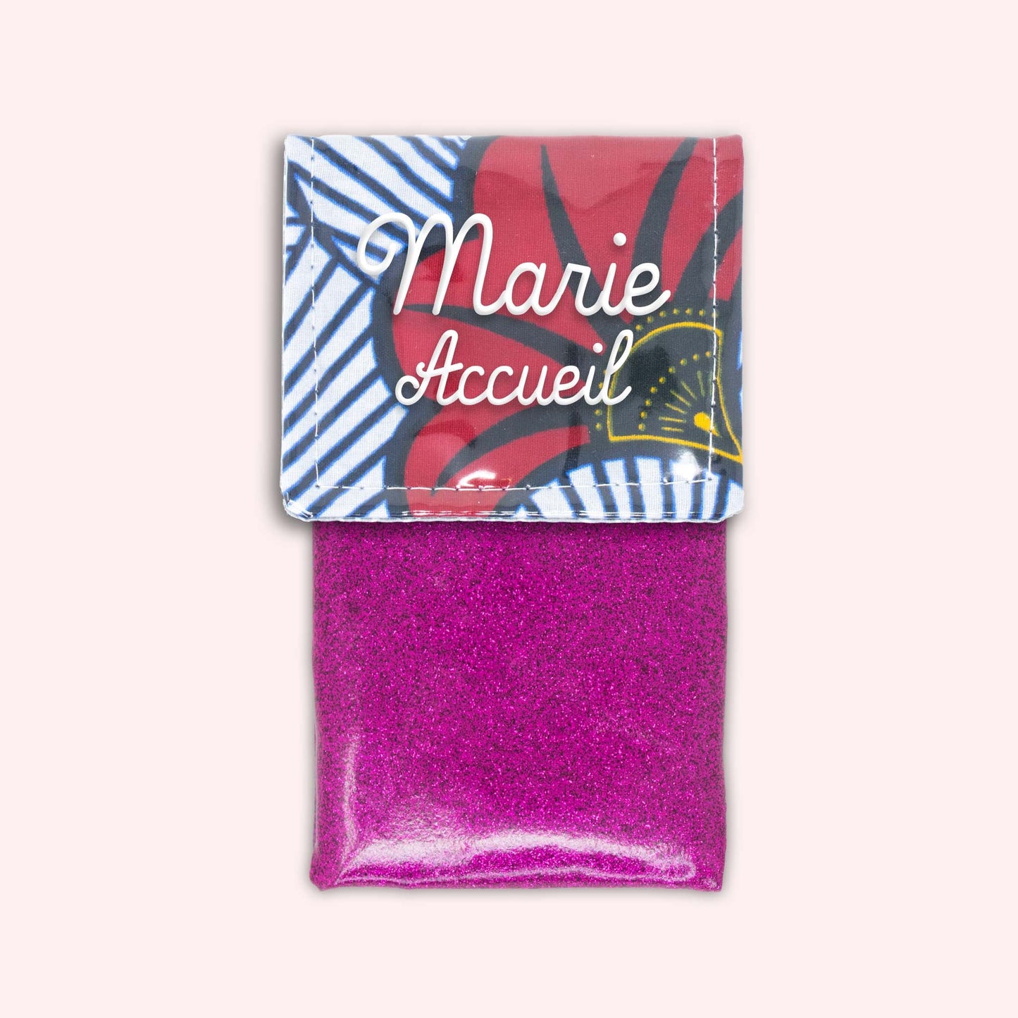 Pochette aimantée Wax Rouge et Orange