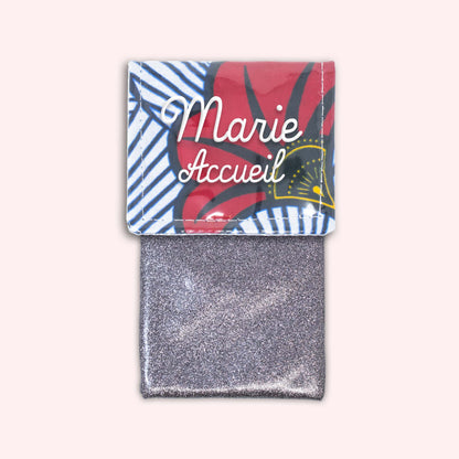 Pochette aimantée Wax Rouge et Orange