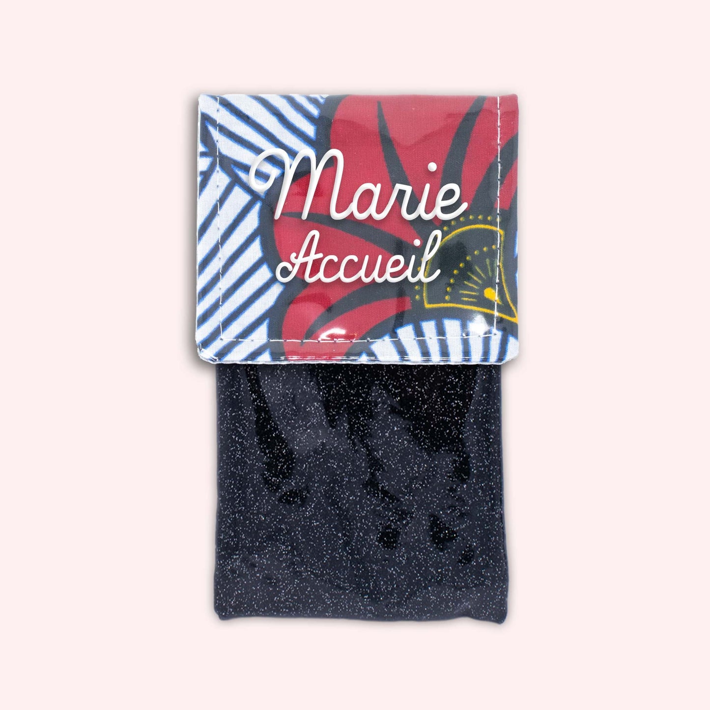 Pochette aimantée Wax Rouge et Orange