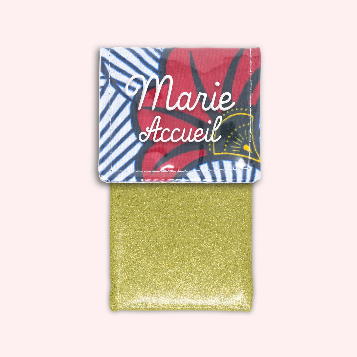 Pochette aimantée Wax Rouge et Orange