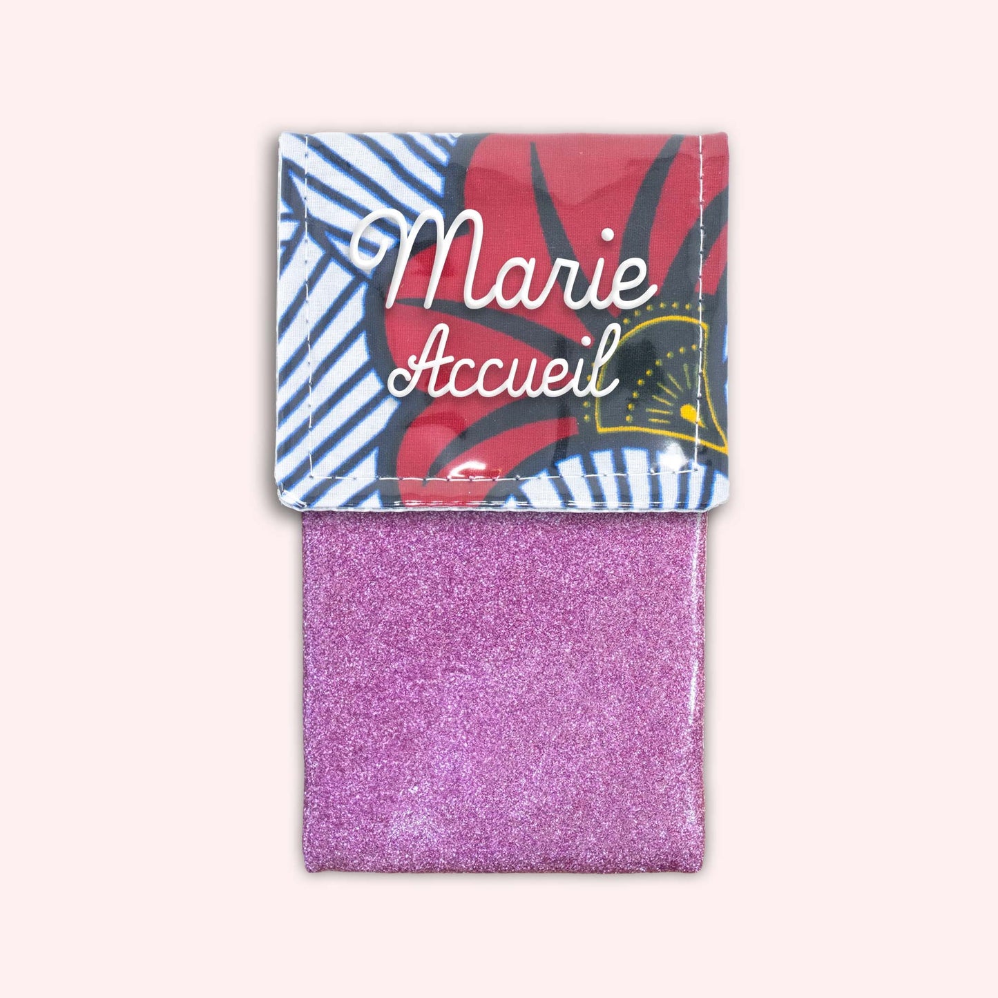 Pochette aimantée Wax Rouge et Orange