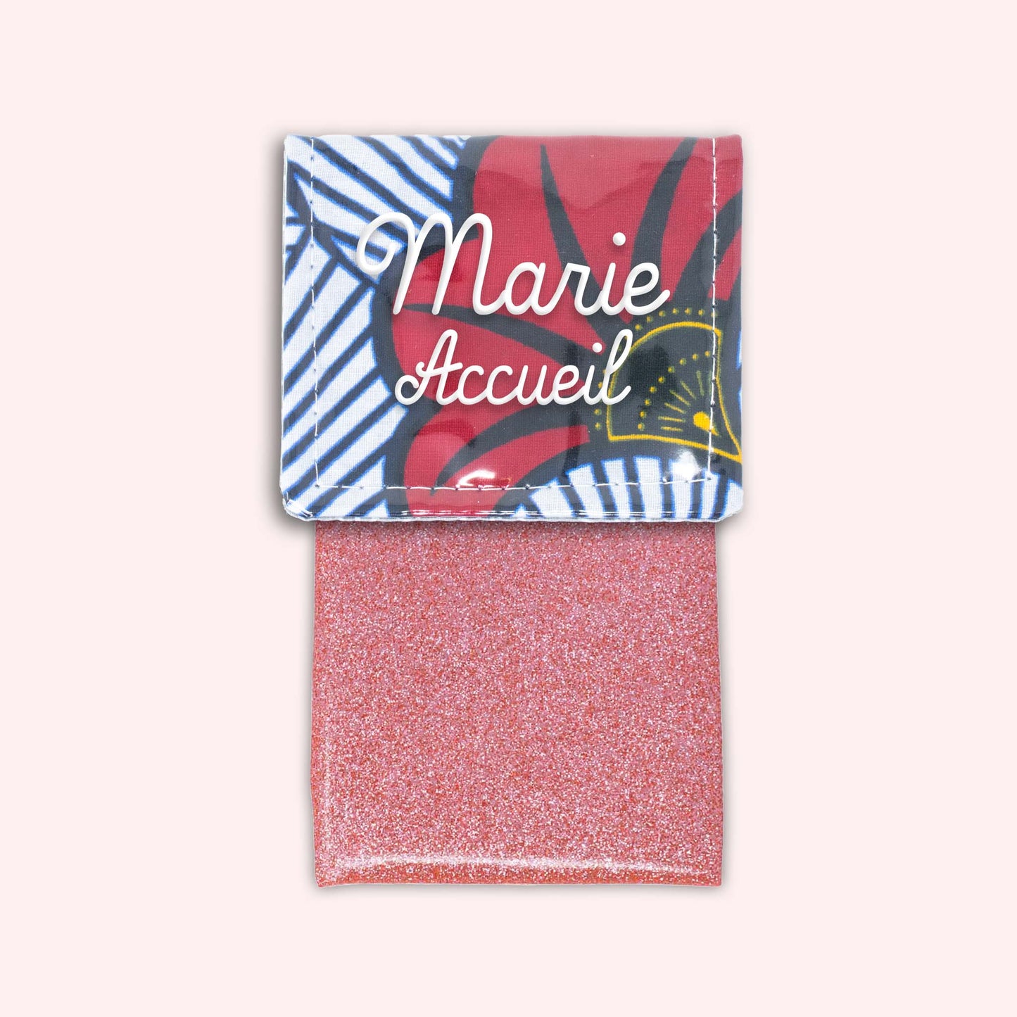 Pochette aimantée Wax Rouge et Orange