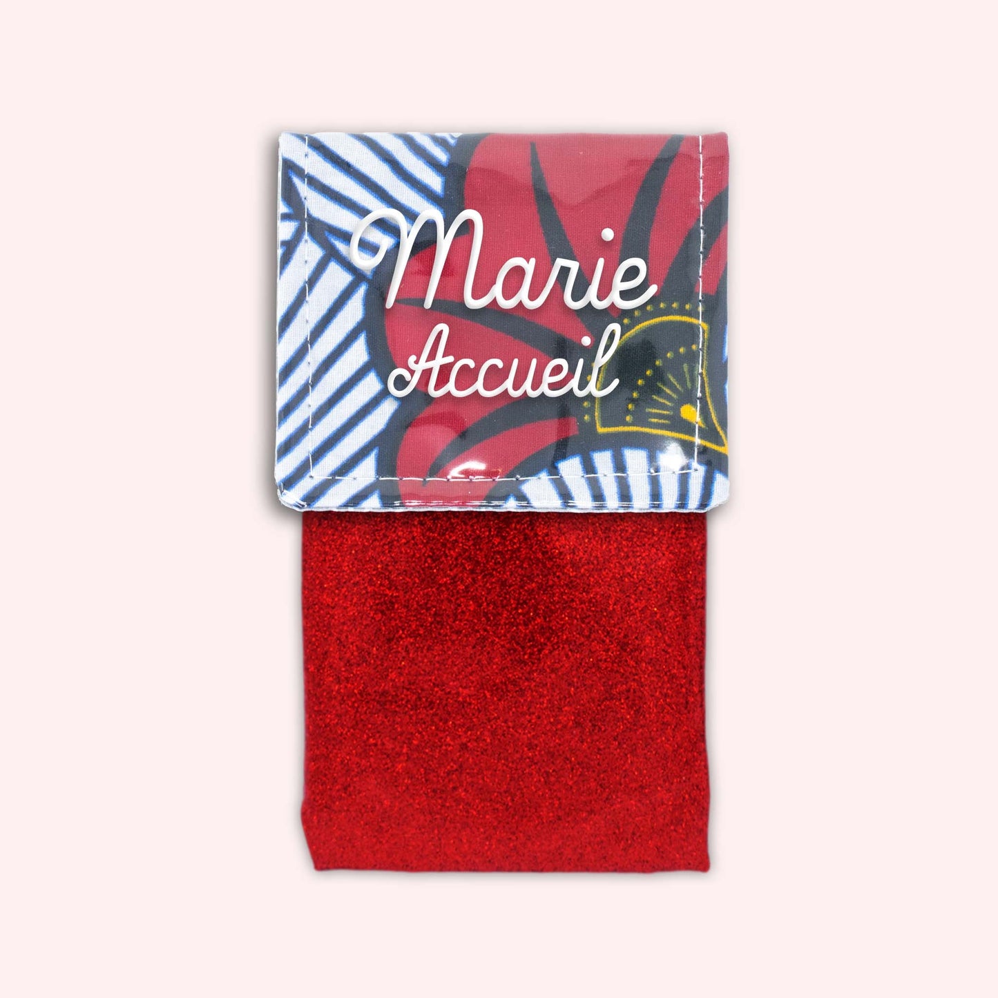 Pochette aimantée Wax Rouge et Orange