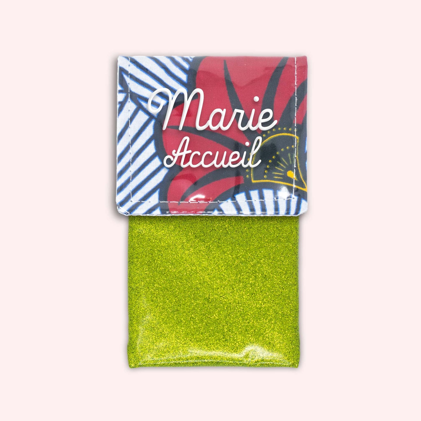 Pochette aimantée Wax Rouge et Orange