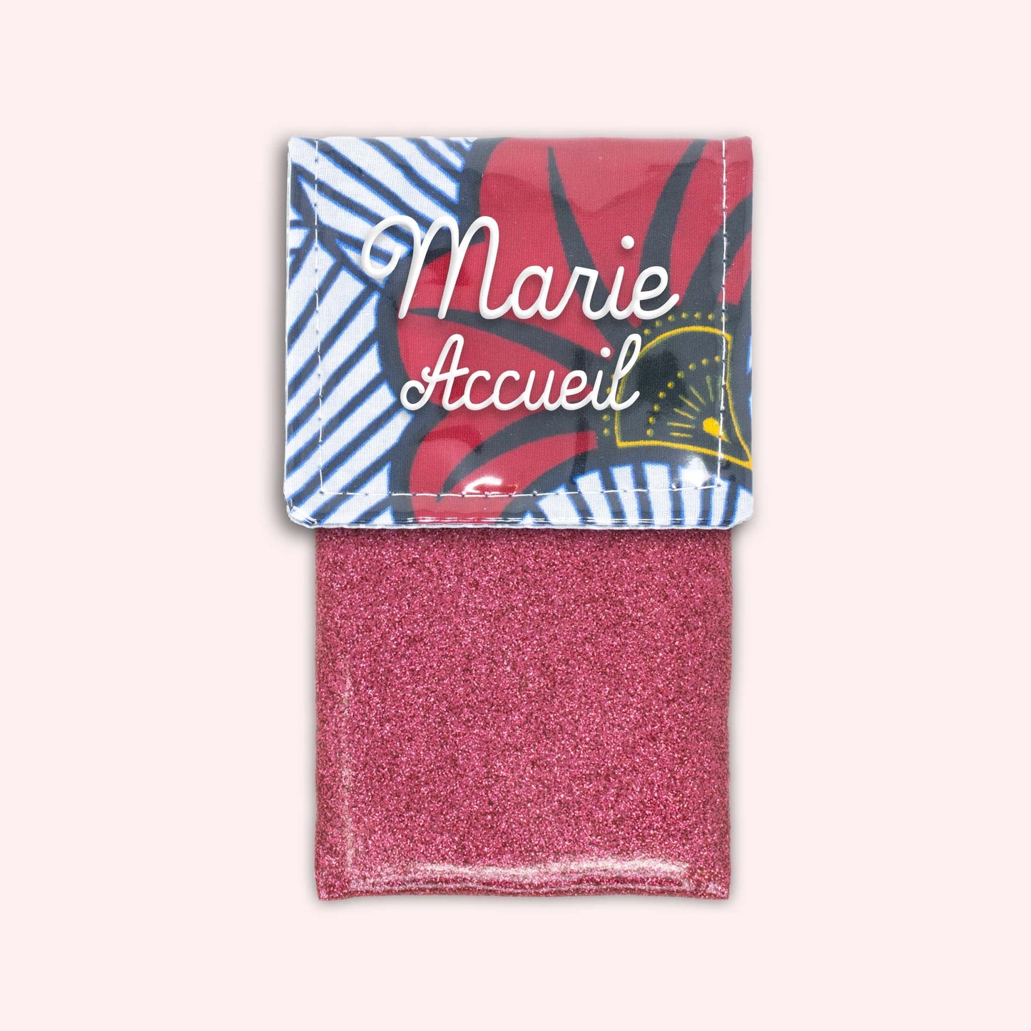 Pochette aimantée Wax Rouge et Orange
