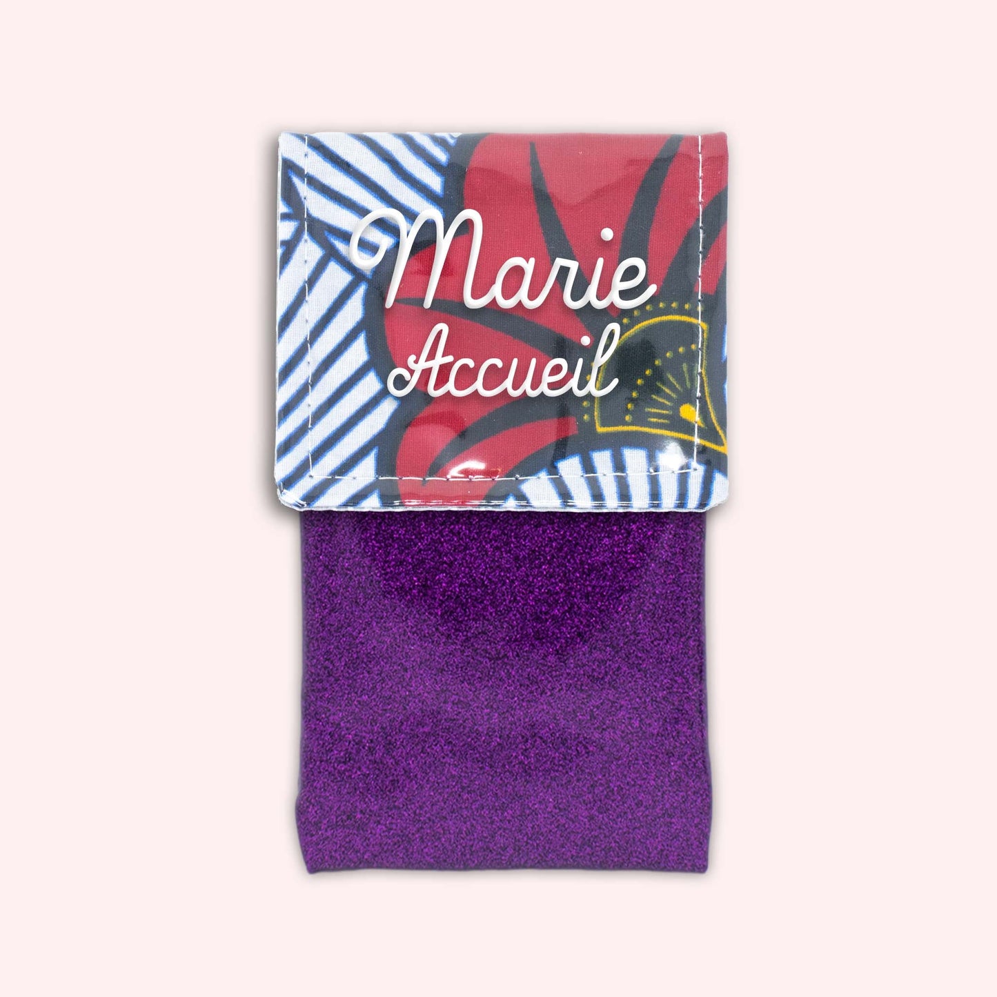 Pochette aimantée Wax Rouge et Orange