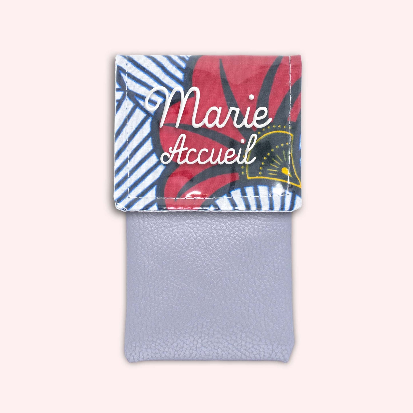 Pochette aimantée Wax Rouge et Orange