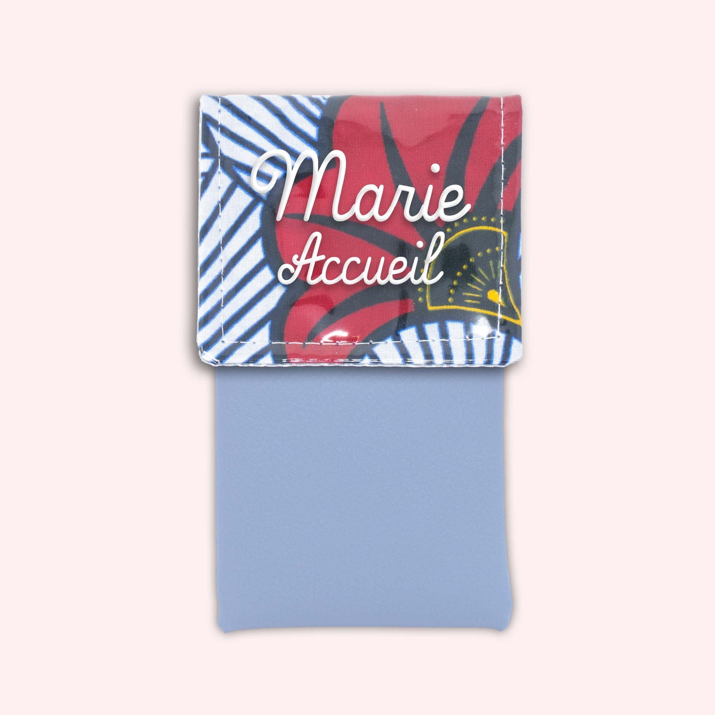 Pochette aimantée Wax Rouge et Orange