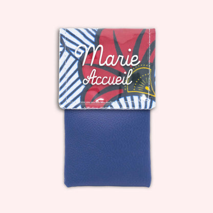 Pochette aimantée Wax Rouge et Orange