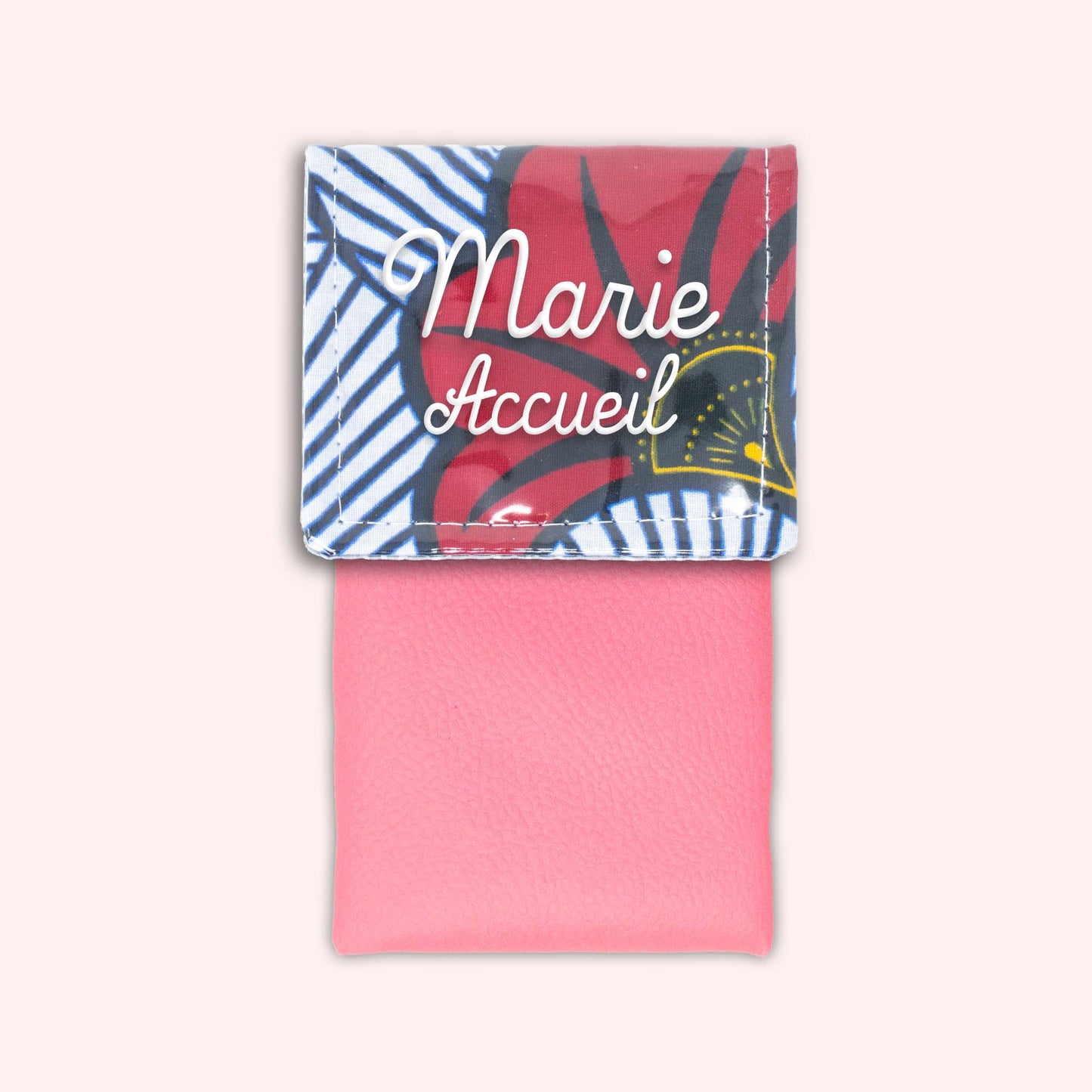 Pochette aimantée Wax Rouge et Orange