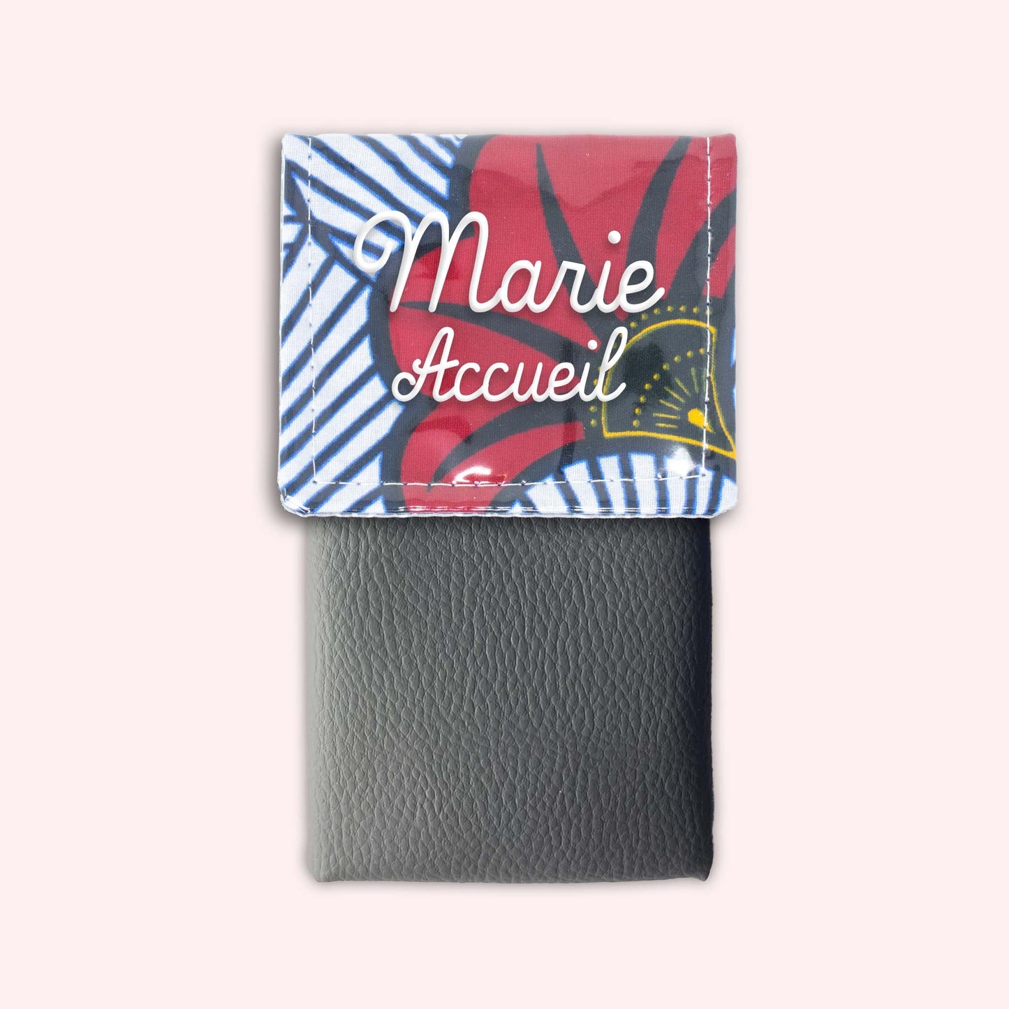 Pochette aimantée Wax Rouge et Orange
