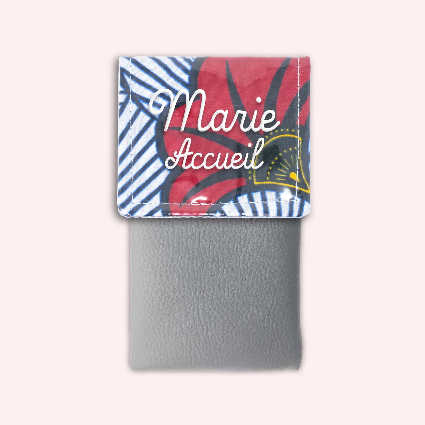 Pochette aimantée Wax Rouge et Orange
