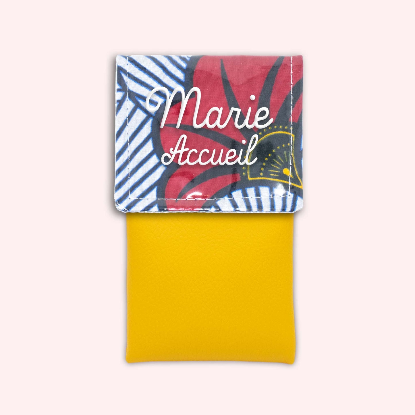 Pochette aimantée Wax Rouge et Orange