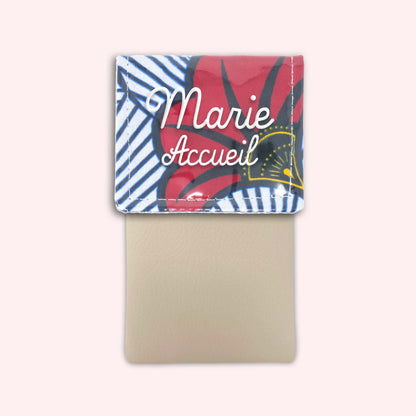 Pochette aimantée Wax Rouge et Orange